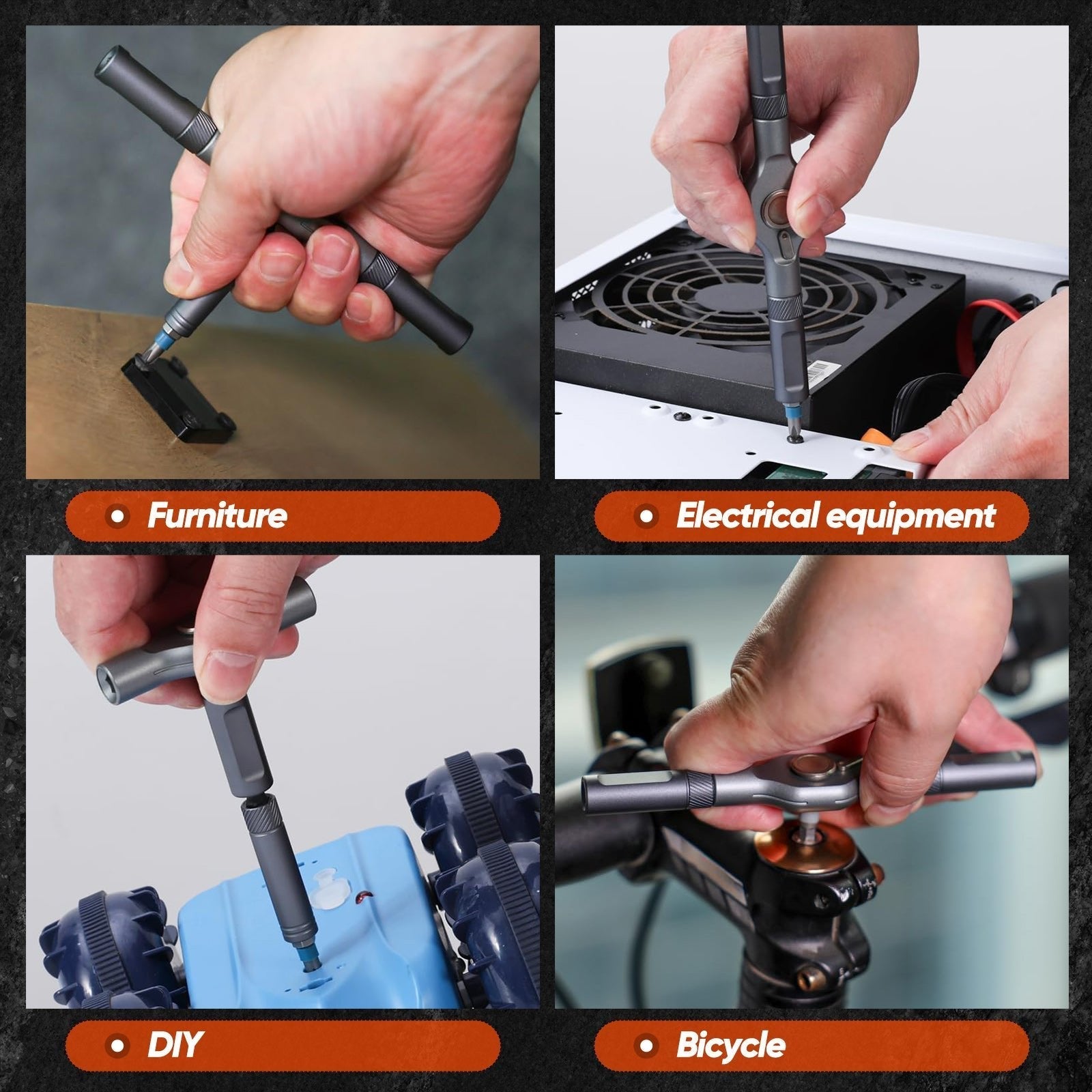 24 in 1 Magnetic Screwdriver Set - Chromium-Molybdenum Alloy Steel, view 20