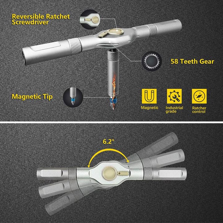 24 in 1 Magnetic Screwdriver Set - Chromium-Molybdenum Alloy Steel, view 6