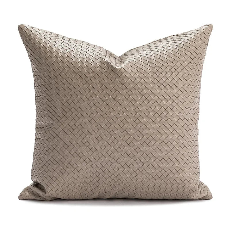 Hand-Woven Leather Cushion Cover Collection By Signor-Welvere