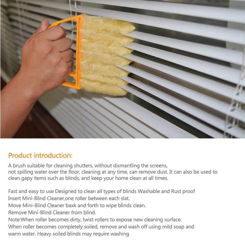 Handheld Microfiber Window and Venetian Blind Cleaning Brush