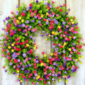 Handmade Floral Grapevine Wreath with Silk Buttercups