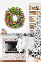 Handmade Floral Grapevine Wreath with Silk Buttercups