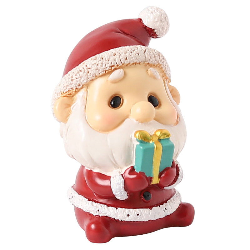 Handmade Resin Animal and Santa Christmas Ornaments