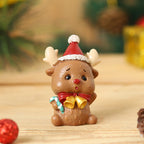 Handmade Resin Animal and Santa Christmas Ornaments