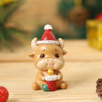 Handmade Resin Animal and Santa Christmas Ornaments