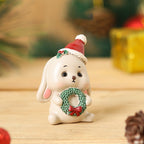 Handmade Resin Animal and Santa Christmas Ornaments