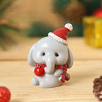 Handmade Resin Animal and Santa Christmas Ornaments