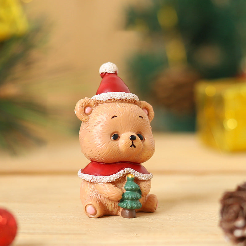 Handmade Resin Animal and Santa Christmas Ornaments