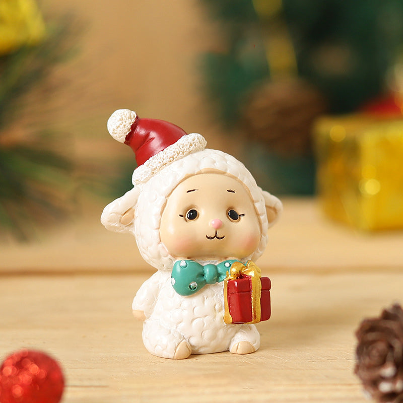 Handmade Resin Animal and Santa Christmas Ornaments
