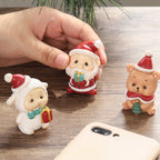 Handmade Resin Animal and Santa Christmas Ornaments