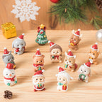 Handmade Resin Animal and Santa Christmas Ornaments