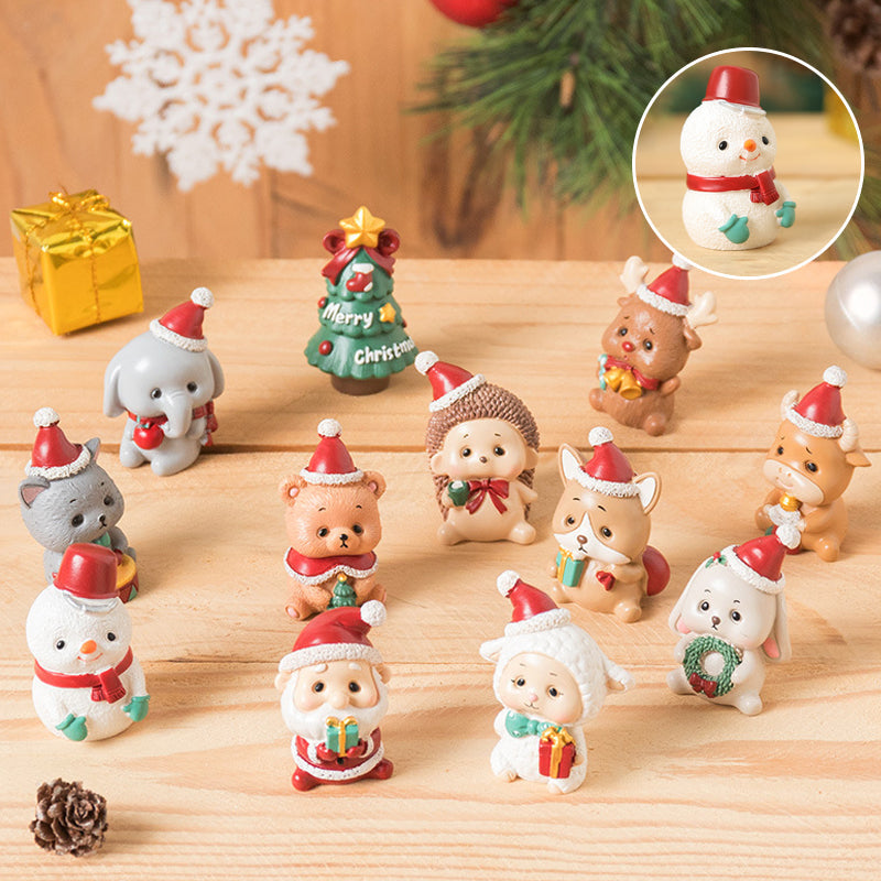 Handmade Resin Animal and Santa Christmas Ornaments
