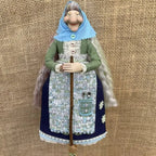 Handmade Resin Kitchen Witch Decoration, 12 x 5 x 18 cm