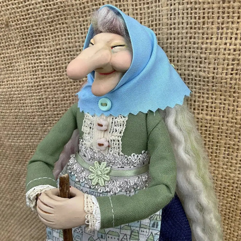 Handmade Resin Kitchen Witch Decoration, 12 x 5 x 18 cm