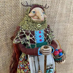 Handmade Resin Kitchen Witch Decoration, 12 x 5 x 18 cm