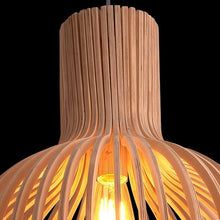 Handmade Wooden Pendant Lamp for Home - Solid Wood, E27 Bulb Compatible, view 11
