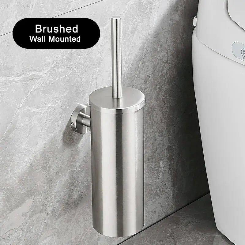Hanging Stainless Steel Toilet Brush and Holder