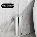Hanging Stainless Steel Toilet Brush and Holder
