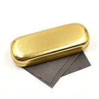 Hard-Shell Eyewear Case with Two Cleaning Cloths