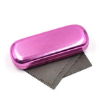 Hard-Shell Eyewear Case with Two Cleaning Cloths
