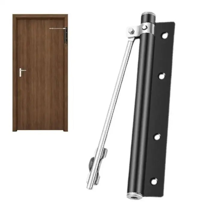 Automatic Door Closer Stainless Steel - Silent, for Wooden or Metal Doors, view 2