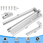 Automatic Door Closer Stainless Steel - Silent, for Wooden or Metal Doors, view 6