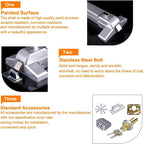 Door Push Bar with Exterior Lever for Exit Doors - Stainless Steel, view 4