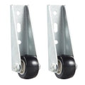 Low-Profile Side-Mount Caster Wheels for Furniture - 4 cm, 55 lbs Capacity