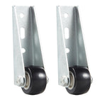 Low-Profile Side-Mount Caster Wheels for Furniture - 4 cm, 55 lbs Capacity