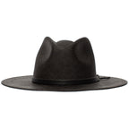 Summer Straw Fedora Hat for Men - Black, 100% Toquilla, Upf-50 Sun Protection, view 2