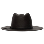 Summer Straw Fedora Hat for Men - Black, 100% Toquilla, Upf-50 Sun Protection, view 3