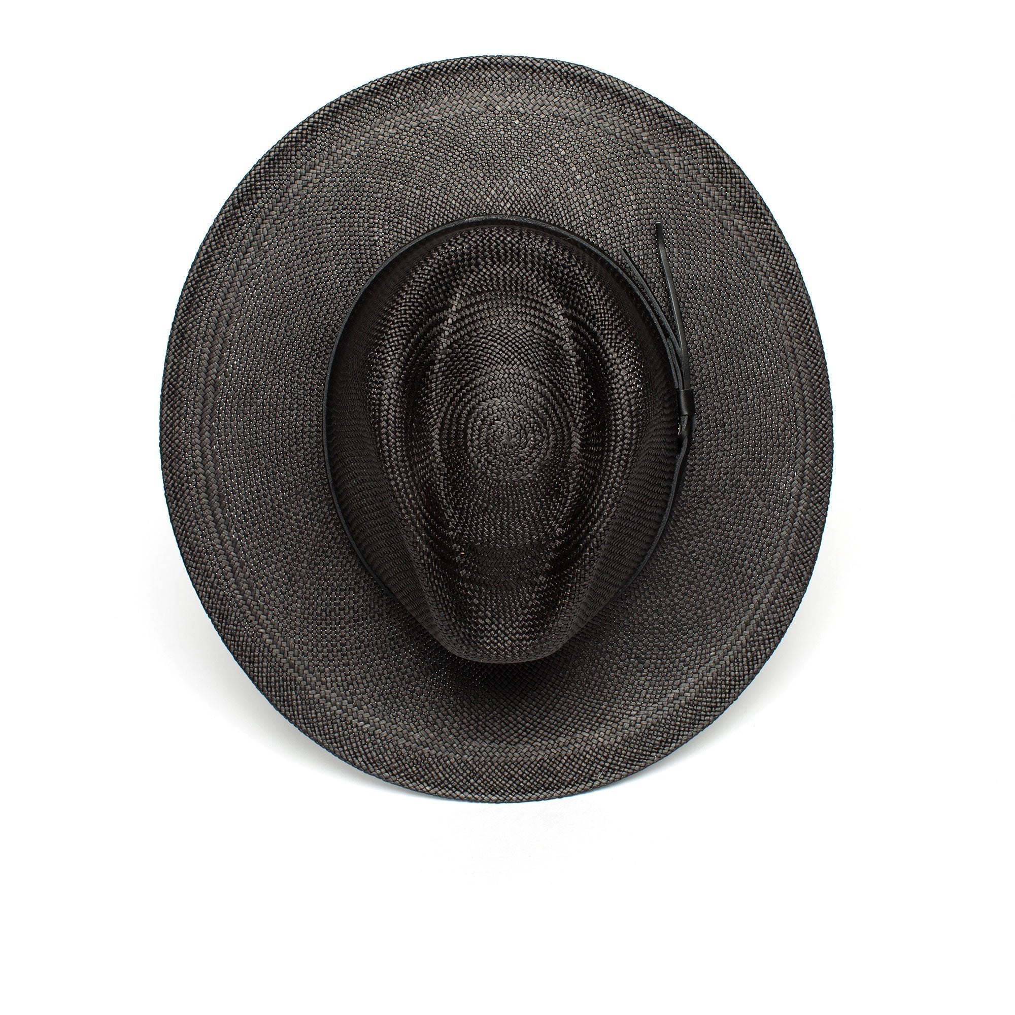Summer Straw Fedora Hat for Men - Black, 100% Toquilla, Upf-50 Sun Protection, view 4