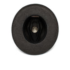 Summer Straw Fedora Hat for Men - Black, 100% Toquilla, Upf-50 Sun Protection, view 5