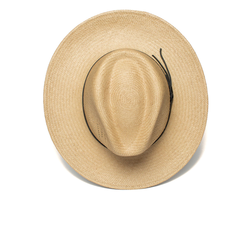 Summer Straw Fedora Hat for Men - Black, 100% Toquilla, Upf-50 Sun Protection, view 8