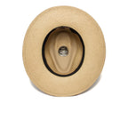 Summer Straw Fedora Hat for Men - Black, 100% Toquilla, Upf-50 Sun Protection, view 9