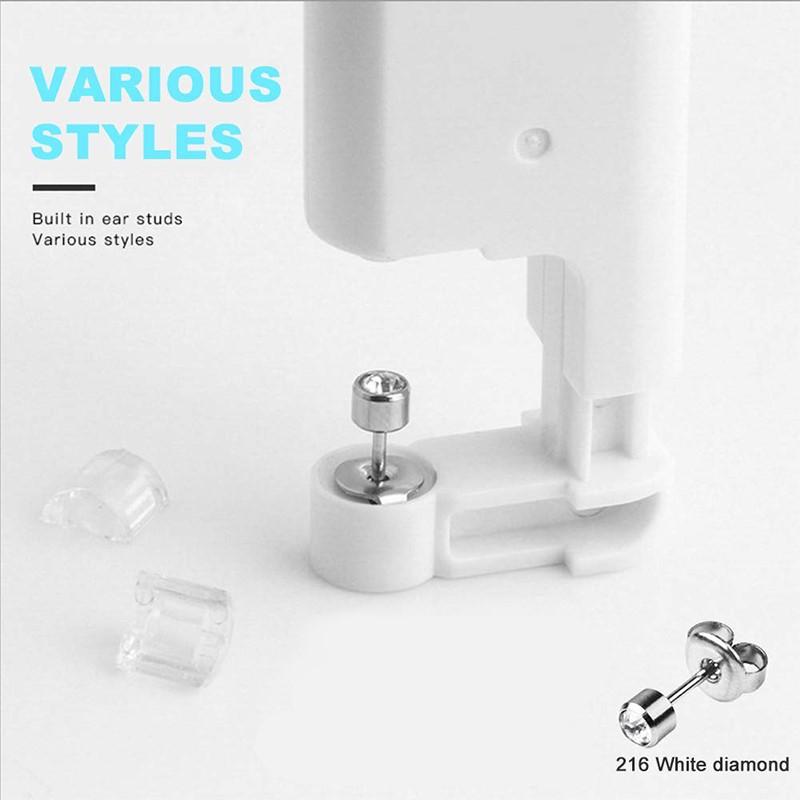 Self-Piercing Kit for Ears or Nose - Stainless Steel, 4 mm, White, view 7