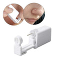 Self-Piercing Kit for Ears or Nose - Stainless Steel, 4 mm, White