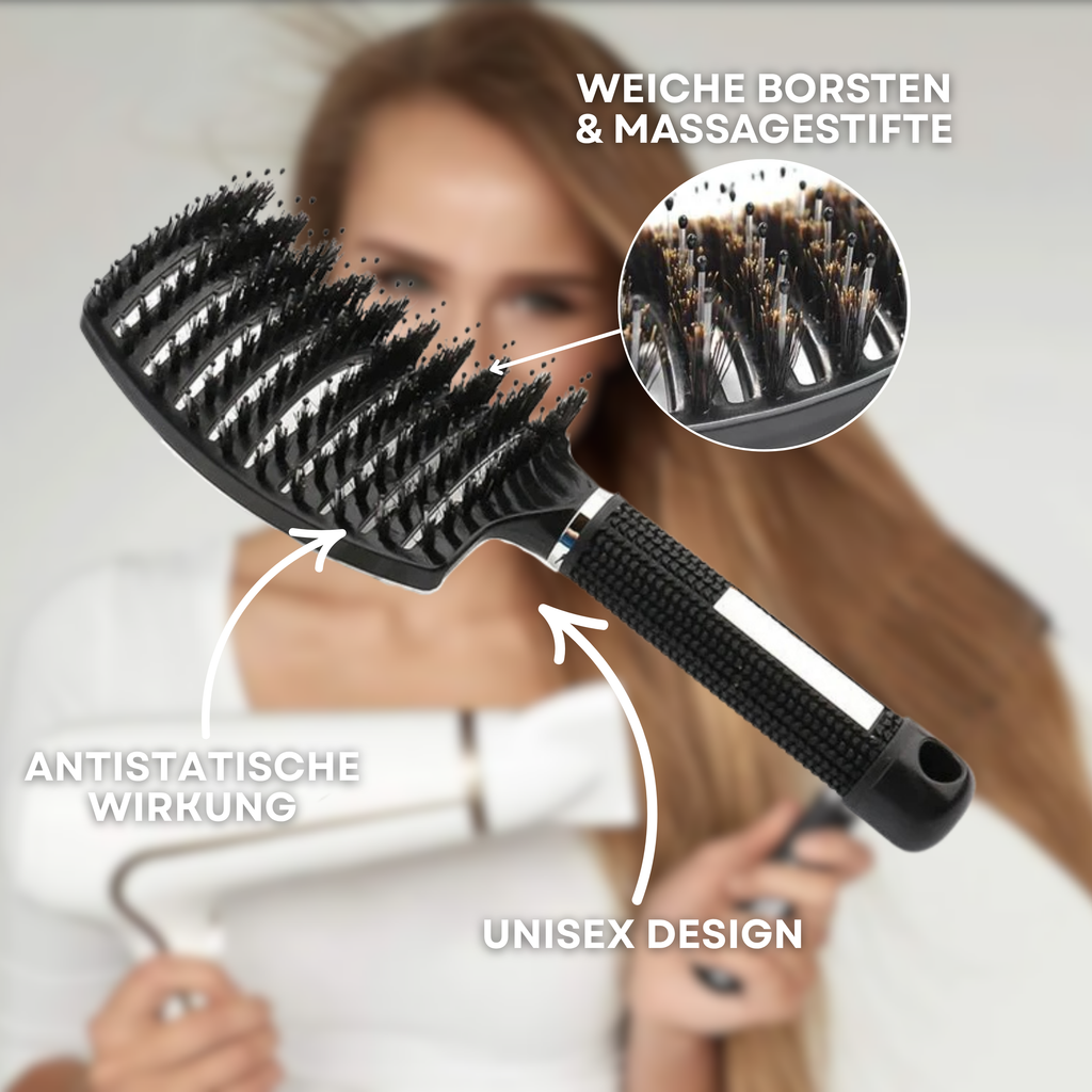 Pain-Free Detangling Hair Brush for Wet and Dry Hair - Anti-Static, Unisex, view 3