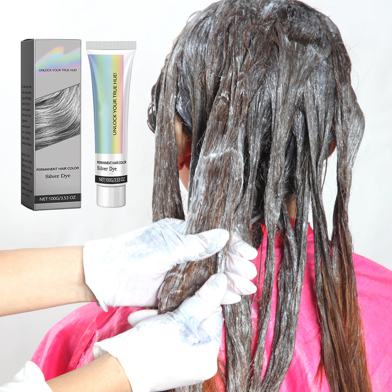 2-in-1 Natural Essence Extract Silver Hair Dye - 100g, for All Hair Types, view 11