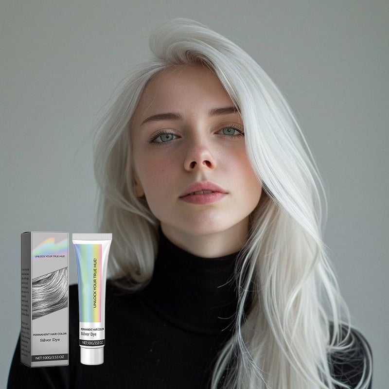 2-in-1 Natural Essence Extract Silver Hair Dye - 100g, for All Hair Types, view 12