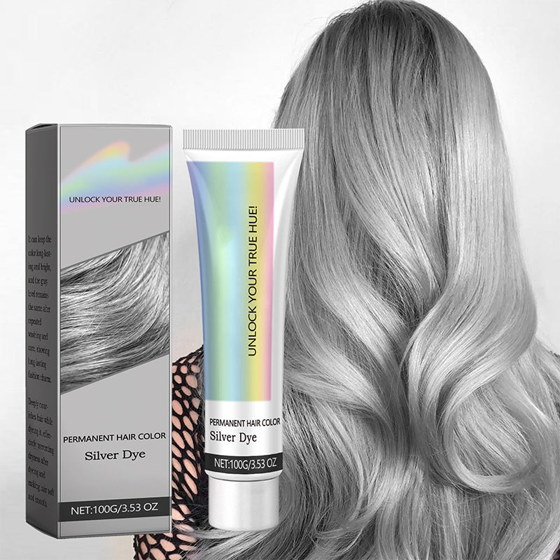 2-in-1 Natural Essence Extract Silver Hair Dye - 100g, for All Hair Types, view 13