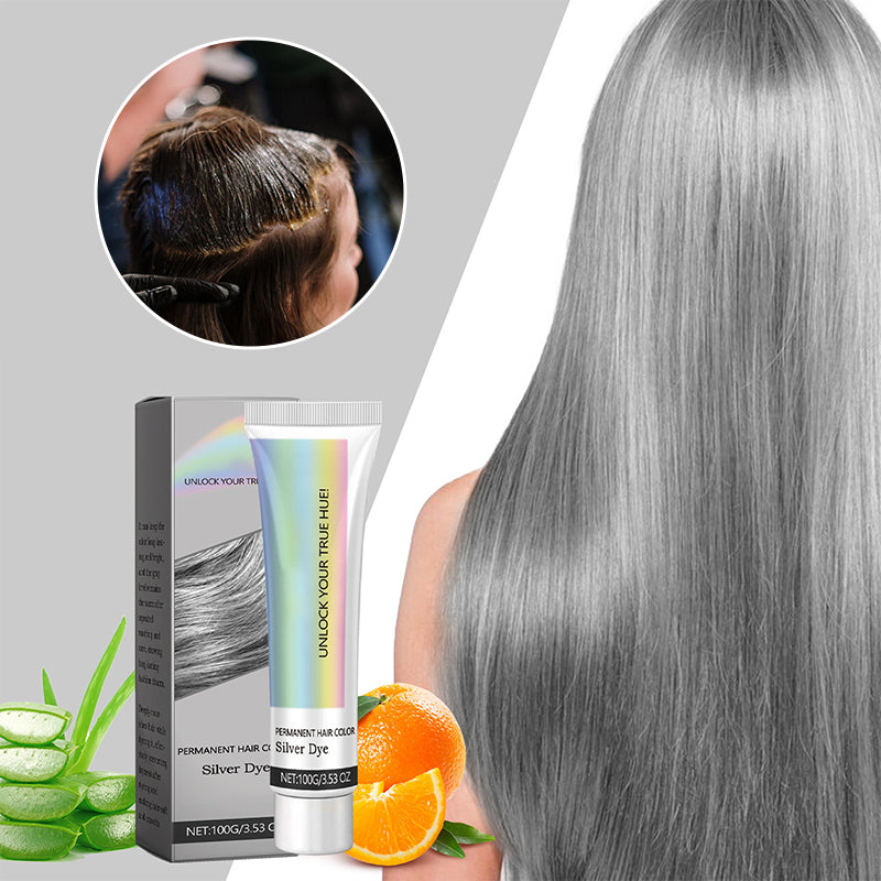 2-in-1 Natural Essence Extract Silver Hair Dye - 100g, for All Hair Types, view 9