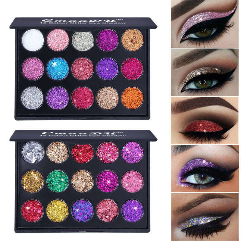 Glitter Eyeshadow Palette - 30 Holographic Shades, 3.9x3.0 Inches, view 4