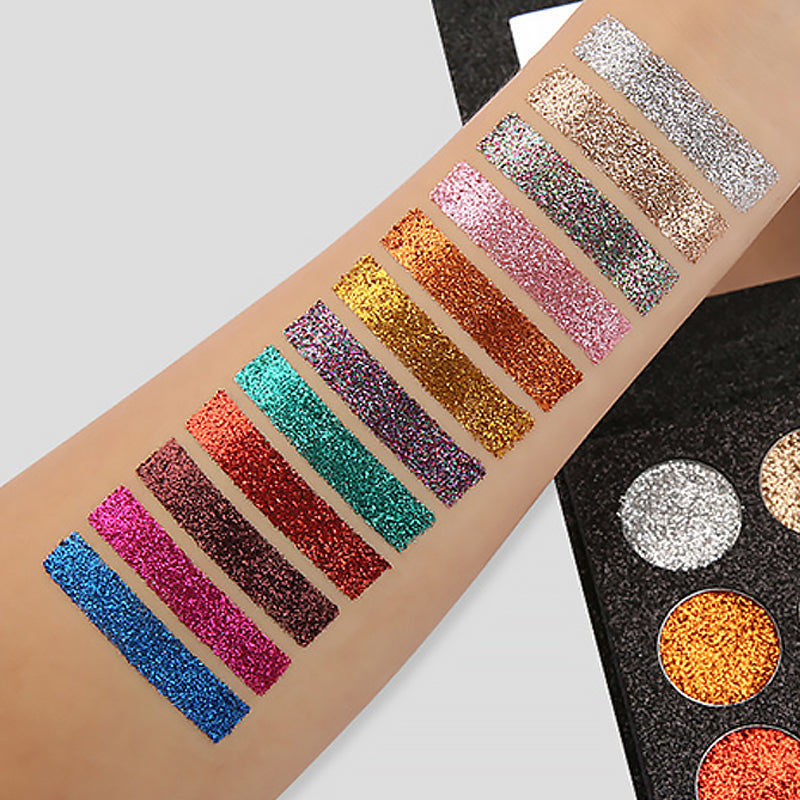 Glitter Eyeshadow Palette - 30 Holographic Shades, 3.9x3.0 Inches, view 7