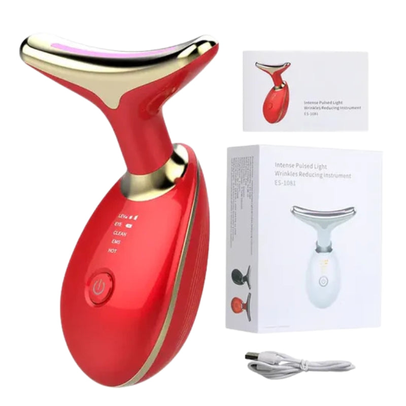 Anti-wrinkle Facial Tightening Massager for Face and Neck - LED Light, view 5