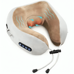 Heated Neck Massage Pillow with Memory Foam - Velvet, USB Rechargeable, view 3