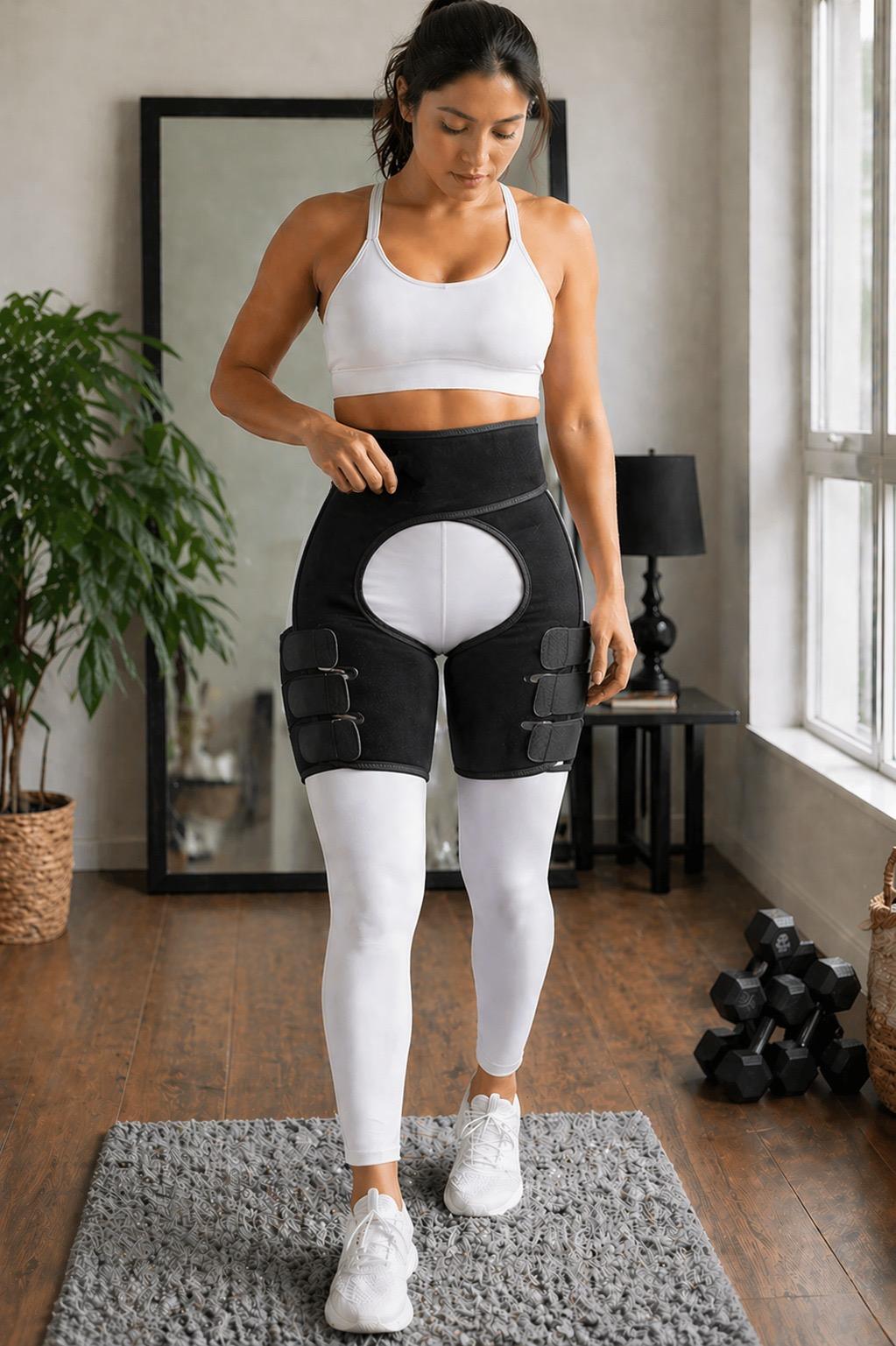 Hip and Thigh Support Band for Pain Relief - Adjustable, One Size Fits All, view 5