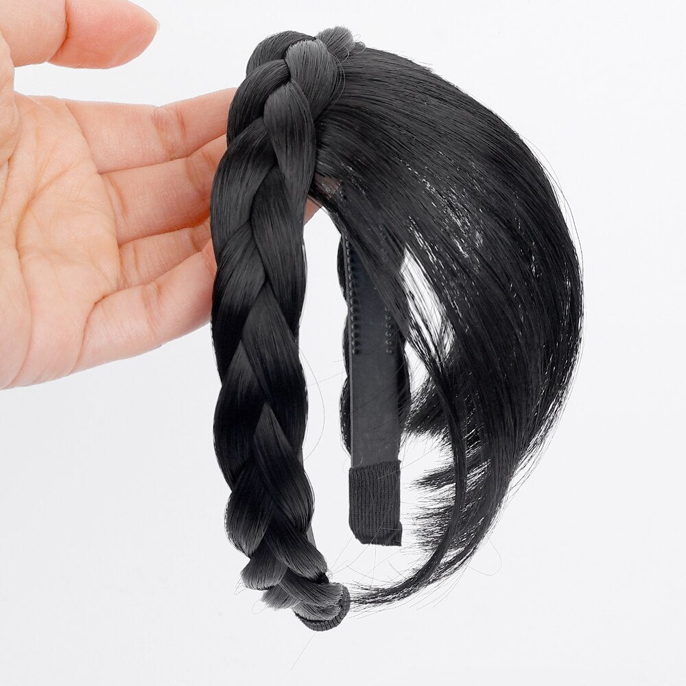 Hair Extension Headband - Synthetic Hair, Plastic Closure, 1-1.8cm Width, view 5