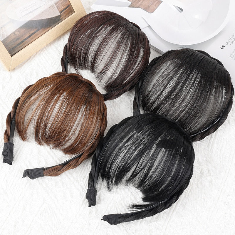 Hair Extension Headband - Synthetic Hair, Plastic Closure, 1-1.8cm Width, view 6