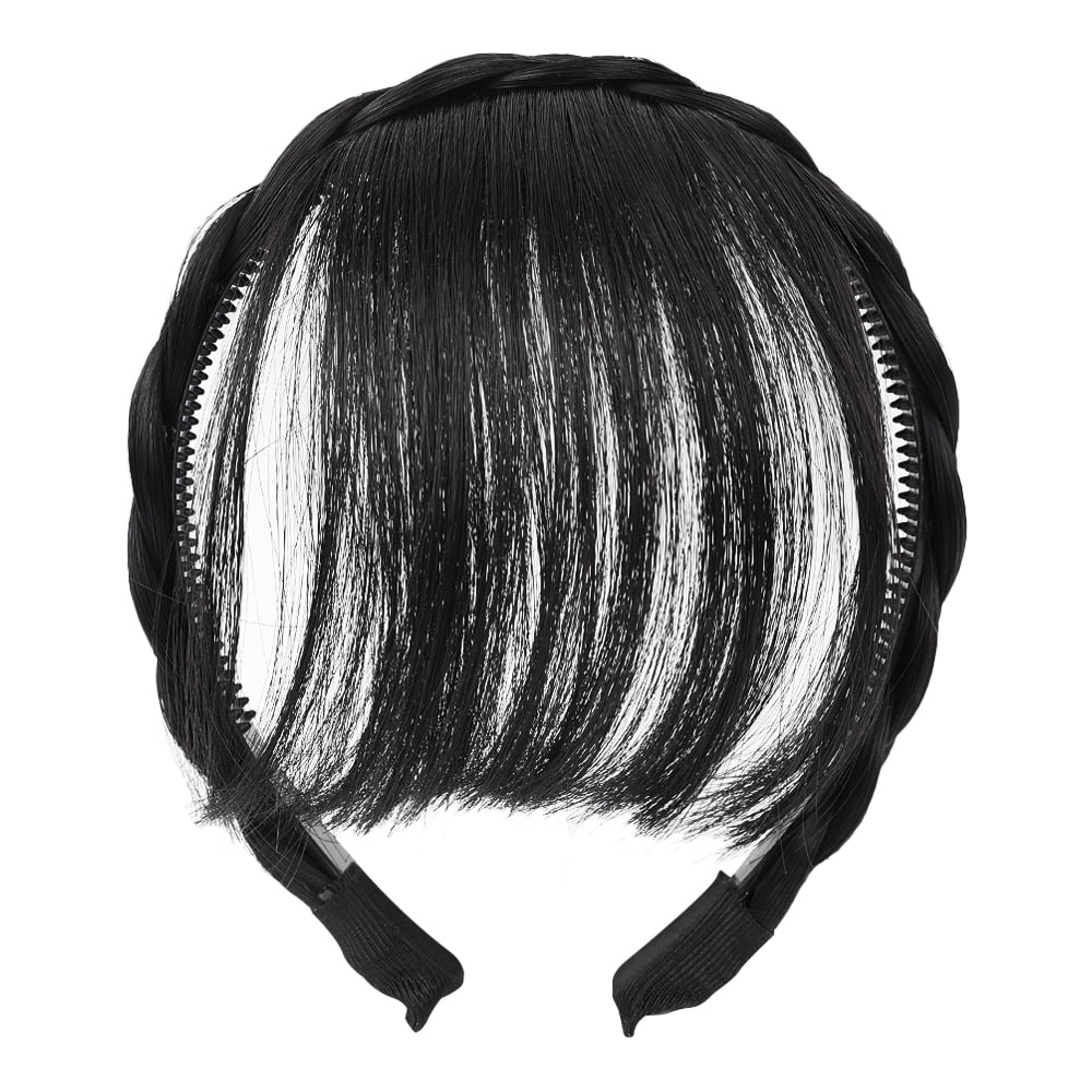Hair Extension Headband - Synthetic Hair, Plastic Closure, 1-1.8cm Width